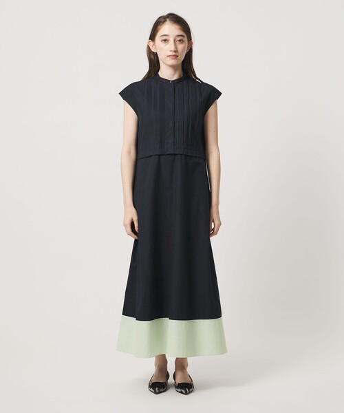 UNITED ARROWS(ユナイテッドアローズ)の「シルキー ピンタック ワンピース ‐ウォッシャブル‐(ワンピース・レディース・ダークブラウン/ブラック/ネイビー・36/38)」の12枚目の写真