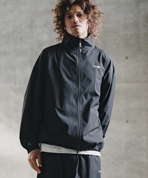 GLIMCLAP（グリムクラップ）の「mj11695-Ripstop & Stretch Nylon Track Jacket トラックジャケット(211-004-gla-cg)（ブルゾン・メンズ・ブラック/ブルー・M/S/L）」の4枚目の写真