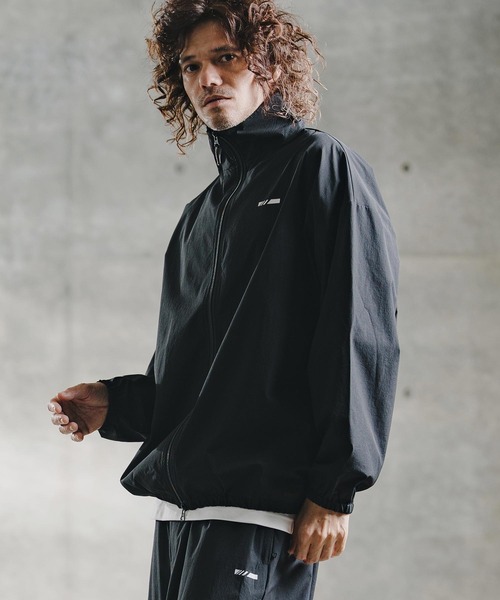GLIMCLAP（グリムクラップ）の「mj11695-Ripstop & Stretch Nylon Track Jacket トラックジャケット(211-004-gla-cg)（ブルゾン・メンズ・ブラック/ブルー・M/S/L）」の5枚目の写真