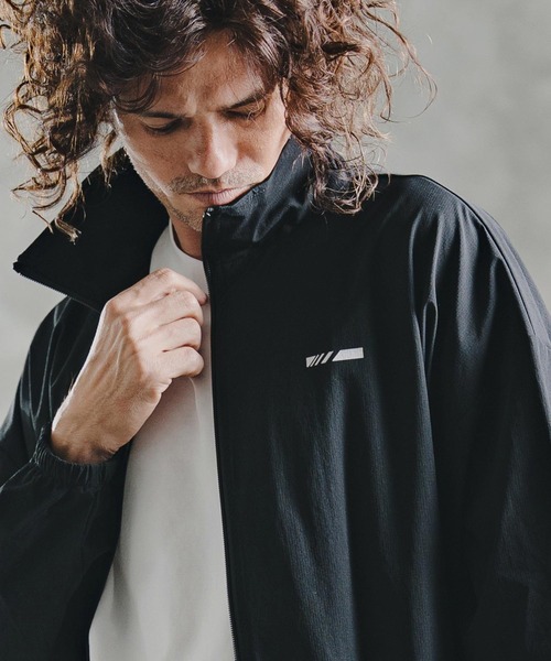 GLIMCLAP（グリムクラップ）の「mj11695-Ripstop & Stretch Nylon Track Jacket トラックジャケット(211-004-gla-cg)（ブルゾン・メンズ・ブラック/ブルー・M/S/L）」の6枚目の写真