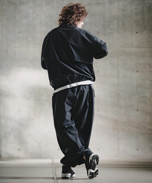 GLIMCLAP（グリムクラップ）の「mj11695-Ripstop & Stretch Nylon Track Jacket トラックジャケット(211-004-gla-cg)（ブルゾン・メンズ・ブラック/ブルー・M/S/L）」の10枚目の写真