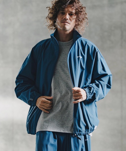 GLIMCLAP（グリムクラップ）の「mj11695-Ripstop & Stretch Nylon Track Jacket トラックジャケット(211-004-gla-cg)（ブルゾン・メンズ・ブラック/ブルー・M/S/L）」の12枚目の写真