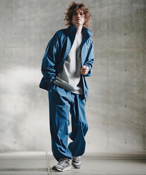 GLIMCLAP（グリムクラップ）の「mj11695-Ripstop & Stretch Nylon Track Jacket トラックジャケット(211-004-gla-cg)（ブルゾン・メンズ・ブラック/ブルー・M/S/L）」の15枚目の写真