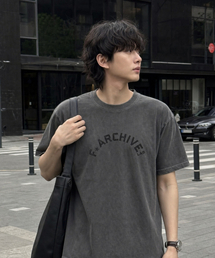 ARCH ピグメント 半袖Tシャツ [グレー]