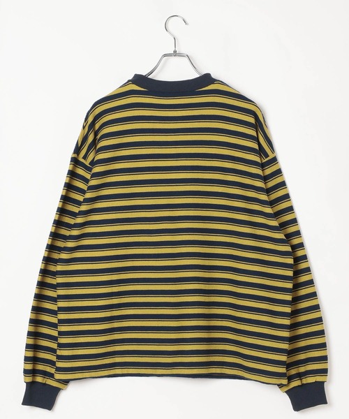 PBLIM(ページボーイリム)の「《UNISEX》マルチボーダーヘンリーネック(Tシャツ/カットソー・レディース・グレー/ネイビー・FREE)」の21枚目の写真
