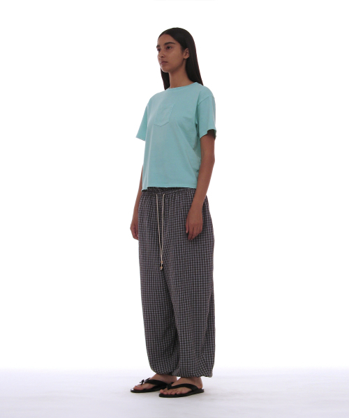 PARTIMENTO WOMEN(パルティメントウィメン)の「PWC チェックダブルウエストハレムパンツ_チャコール(その他パンツ・レディース・その他・SMALL/MEDIUM/LARGE)」の3枚目の写真