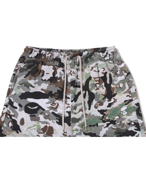 A BATHING APE(アベイシングエイプ)の「HYBRID CAMO APE FACE LOGO RELAXED FIT SWEATPANTS(スウェットパンツ・メンズ・マルチ/オリーブ・MEDIUM/X-LARGE/SMALL/LARGE)」の7枚目の写真