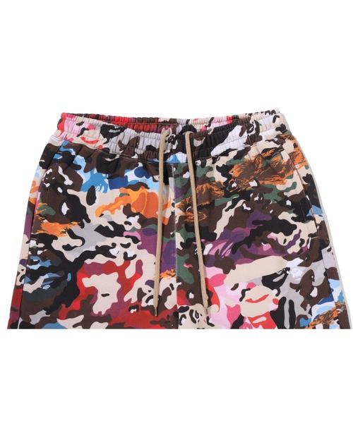 A BATHING APE(アベイシングエイプ)の「HYBRID CAMO APE FACE LOGO RELAXED FIT SWEATPANTS(スウェットパンツ・メンズ・マルチ/オリーブ・MEDIUM/X-LARGE/SMALL/LARGE)」の8枚目の写真