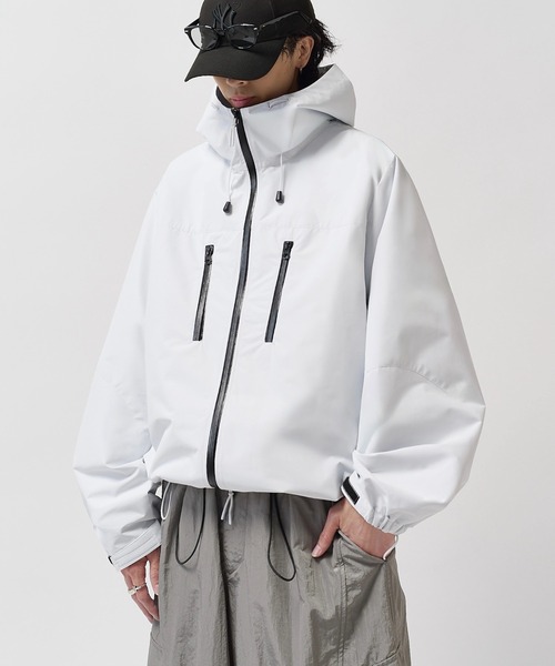 Lui's(ルイス)の「【Neucon】TECH FUNCTION HARD SHELL JACKET / テックファンクションハードシェルジャケット / ブルゾン(ブルゾン・メンズ・ダークブラウン/ブラック/ホワイト・1/2)」の16枚目の写真