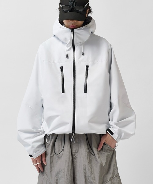 Lui's(ルイス)の「【Neucon】TECH FUNCTION HARD SHELL JACKET / テックファンクションハードシェルジャケット / ブルゾン(ブルゾン・メンズ・ダークブラウン/ブラック/ホワイト・1/2)」の14枚目の写真