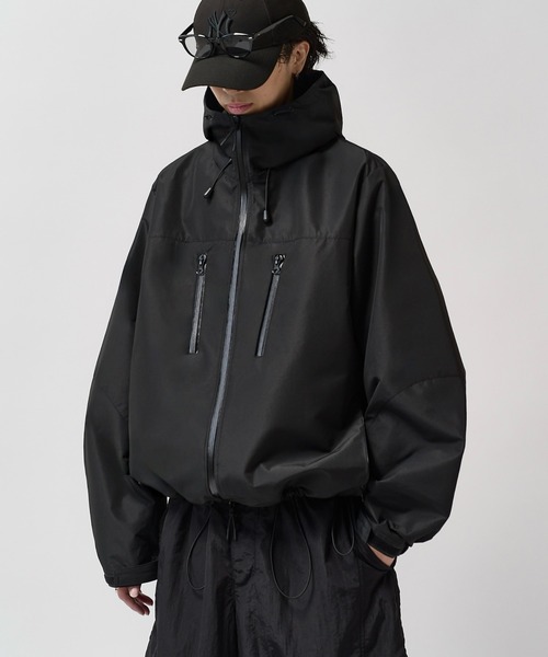 Lui's(ルイス)の「【Neucon】TECH FUNCTION HARD SHELL JACKET / テックファンクションハードシェルジャケット / ブルゾン(ブルゾン・メンズ・ダークブラウン/ブラック/ホワイト・1/2)」の5枚目の写真
