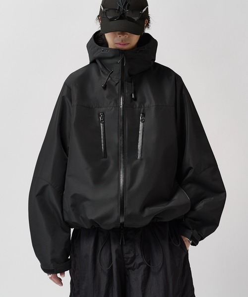 Lui's(ルイス)の「【Neucon】TECH FUNCTION HARD SHELL JACKET / テックファンクションハードシェルジャケット / ブルゾン(ブルゾン・メンズ・ダークブラウン/ブラック/ホワイト・1/2)」の4枚目の写真