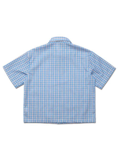 ROCKPSYCHO(ロックサイコ)の「チェッククロップシャツ ピンク(シャツ/ブラウス・メンズ・ブルー・SMALL/MEDIUM/LARGE)」の2枚目の写真