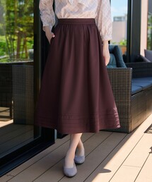 選べる丈 裾ピンタックスカート