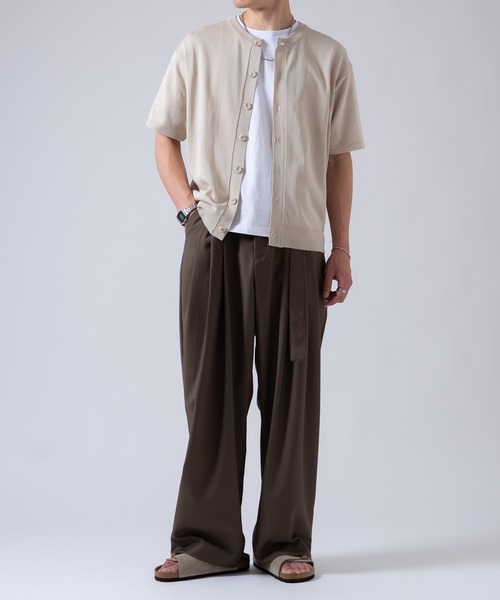 OXA(オグザ)の「ベルト付きスラックス(スラックス・メンズ・ブラウン/ブラック/チャコール・LARGE/MEDIUM)」の21枚目の写真