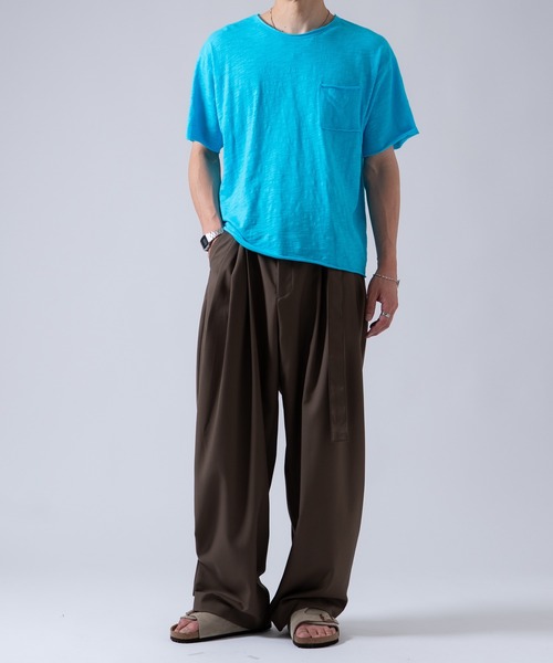 OXA(オグザ)の「ベルト付きスラックス(スラックス・メンズ・ブラウン/ブラック/チャコール・LARGE/MEDIUM)」の13枚目の写真