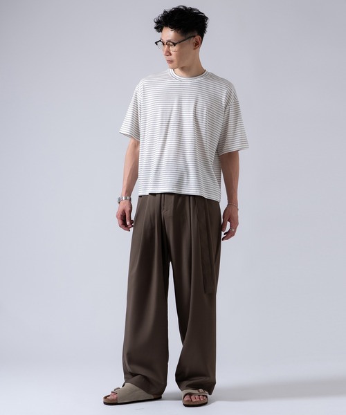 OXA(オグザ)の「ベルト付きスラックス(スラックス・メンズ・ブラウン/ブラック/チャコール・LARGE/MEDIUM)」の15枚目の写真