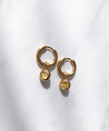 2wayサークルビジューフープピアス