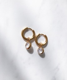 2wayサークルビジューフープピアス