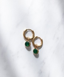 2wayサークルビジューフープピアス