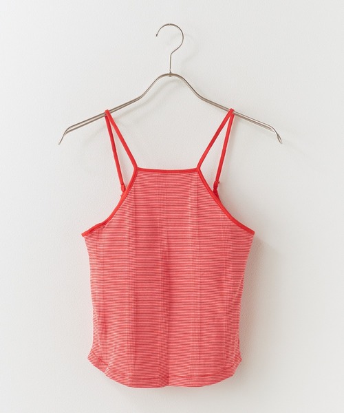 MILLER(ミラー)の「R.P.miller/ミラー Prib Cap Cami カップ付きキャミソール アメスリ 2026年 夏 夏服(キャミソール・レディース・アイボリー/ブラウン/レッド系その他/ブラック・FREE)」の1枚目の写真