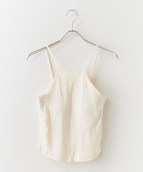 MILLER(ミラー)の「R.P.miller/ミラー Prib Cap Cami カップ付きキャミソール アメスリ 2026年 夏 夏服(キャミソール・レディース・アイボリー/ブラウン/レッド系その他/ブラック・FREE)」の2枚目の写真