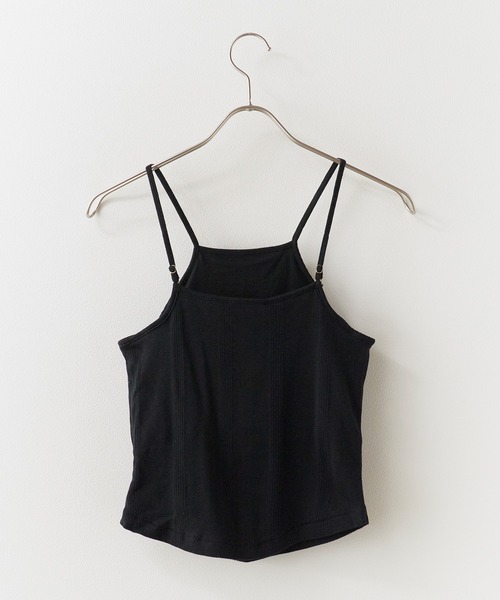 MILLER(ミラー)の「R.P.miller/ミラー Prib Cap Cami カップ付きキャミソール アメスリ 2026年 夏 夏服(キャミソール・レディース・アイボリー/ブラウン/レッド系その他/ブラック・FREE)」の9枚目の写真