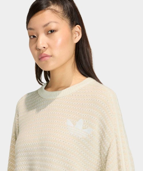 adidas(アディダス)の「ホリデー パック ニット セーター / トレーナー / アディダスオリジナルス adidas Originals(ニット/セーター・レディース・ホワイト・XX-LARGE/X-SMALL/X-LARGE/SMALL/MEDIUM/LARGE)」の3枚目の写真