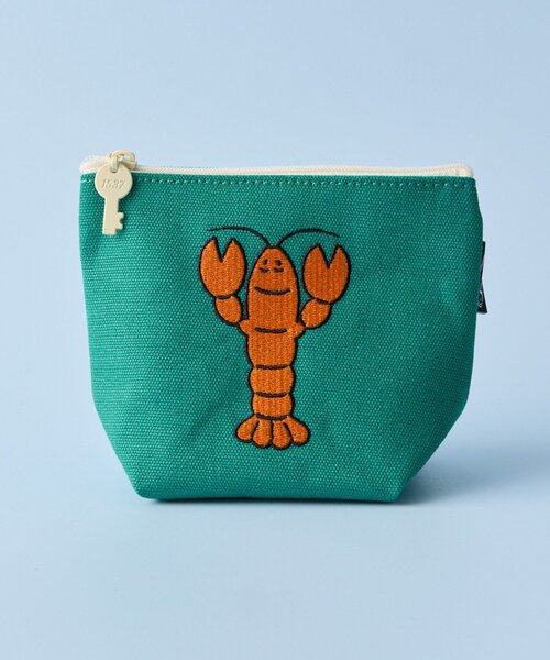 BIRTHDAY BAR(バースデイバー)の「【OOHLALA/1537】BOAT POUCH SMALL(ポーチ・レディース・グリーン/ブルー/ブラウン・0)」の1枚目の写真