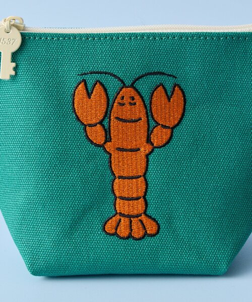 BIRTHDAY BAR(バースデイバー)の「【OOHLALA/1537】BOAT POUCH SMALL(ポーチ・レディース・グリーン/ブルー/ブラウン・0)」の13枚目の写真