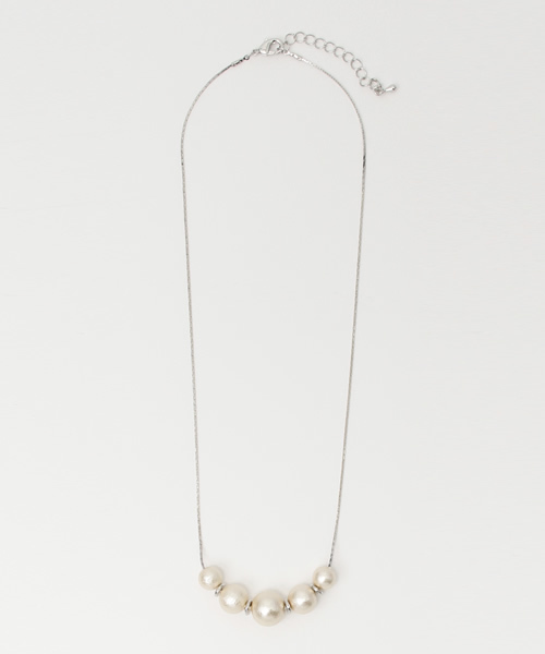 folklore（フォルクローレ）の「上品なコットンパールネックレス（ネックレス・レディース・シルバー/ゴールド・ﾌﾘ-）」の6枚目の写真