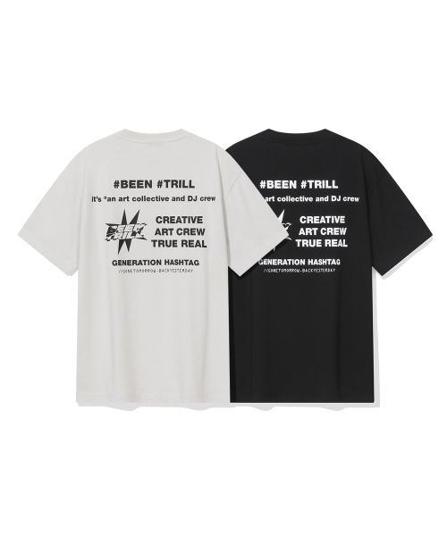 BEENTRILL(ビントリル)の「シグネチャースローガングラフィックバックプリントオーバーサイズ半袖Tシャツ(ブラック)(Tシャツ/カットソー・レディース・その他・SMALL/MEDIUM/LARGE/X-LARGE)」の5枚目の写真