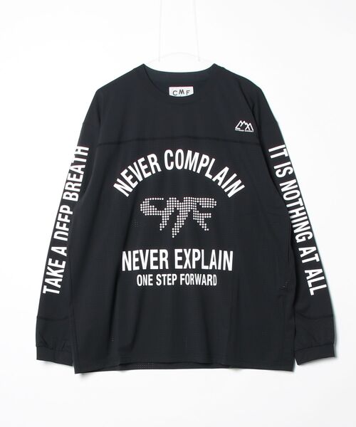 CMF OUTDOOR GARMENT(シーエムエフアウトドアガーメント)の「CMF OUTDOOR GARMENT/シーエムエフ アウトドアガーメント BMX TEE CMF2602-C11(Tシャツ/カットソー・メンズ・ブラック/ベージュ・L/M)」の4枚目の写真