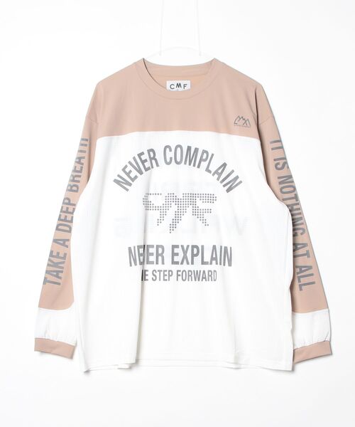 CMF OUTDOOR GARMENT(シーエムエフアウトドアガーメント)の「CMF OUTDOOR GARMENT/シーエムエフ アウトドアガーメント BMX TEE CMF2602-C11(Tシャツ/カットソー・メンズ・ブラック/ベージュ・L/M)」の5枚目の写真