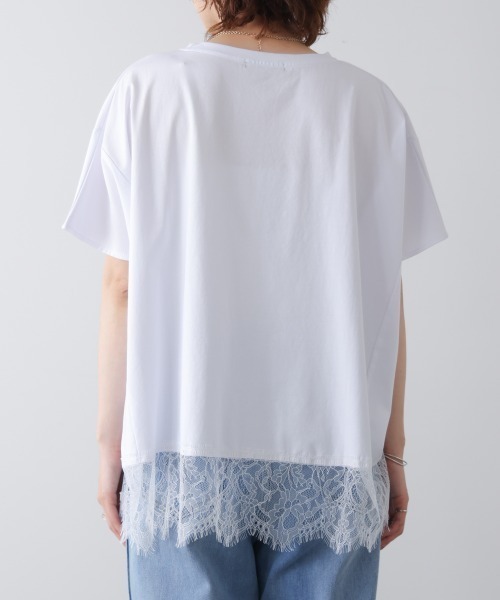 Bou Jeloud(ブージュルード)の「レースドルマンプルオーバー(Tシャツ/カットソー・レディース・オフホワイト/ブラック・FREE)」の19枚目の写真