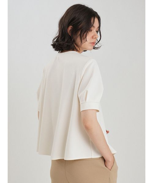 Mila Owen(ミラオーウェン)の「ストレッチジョーゼットブラウス×パンツSET(ワンピース・レディース・ベージュ/ネイビー/ブラック・0/1)」の6枚目の写真
