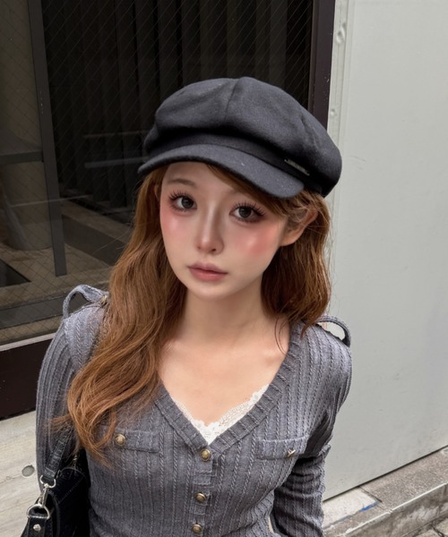 RAY CASSIN（レイカズン）の「プレート付きキャスケット（キャスケット・レディース・ブラック/グレー・FREE）」の22枚目の写真