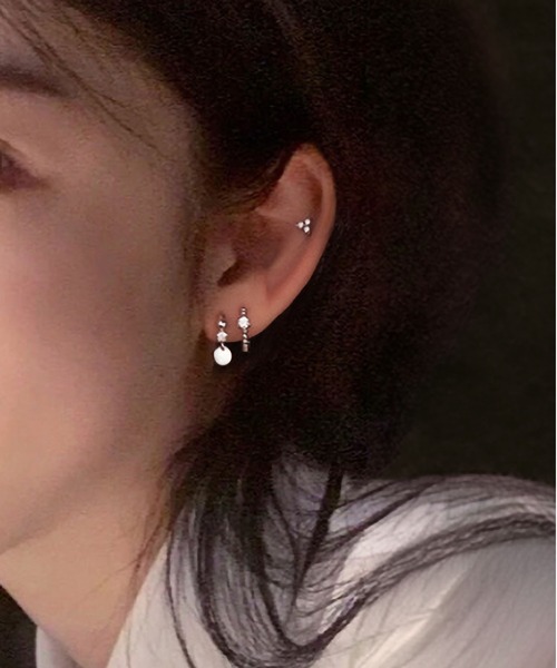 LA VORAGINE(ラ ヴォラジネ)の「金属アレルギー対応ミニピアス 3 組セット(ピアス(両耳用)・レディース・Silver/GOLD・FREE)」の6枚目の写真