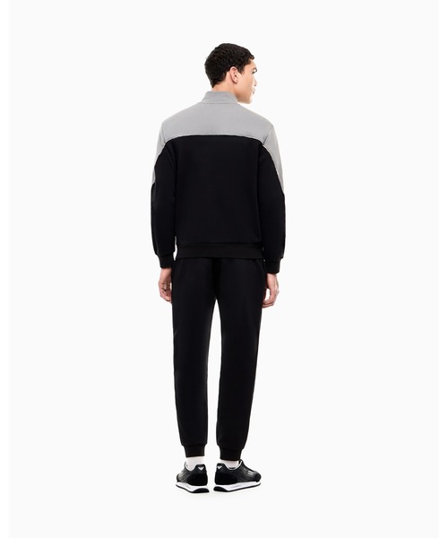 EMPORIO ARMANI EA7（エンポリオアルマーニイーエーセブン）の「<オンライン限定>【エンポリオ アルマーニ EA7】レギュラーフィット トラックスーツ コットンジャージー（セットアップ・メンズ・ブラウン/ブラック・X-LARGE/X-SMALL/SMALL/MEDIUM/LARGE）」の4枚目の写真