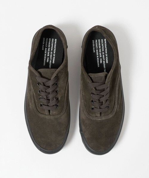 REPRODUCTION OF FOUND(リプロダクションオブファウンド)の「<REPRODUCTION OF FOUND × Steven Alan> US NAVY MILITARY TRAINER/スニーカー(スニーカー・メンズ・ダークブラウン/ブラック・41/42/43)」の4枚目の写真