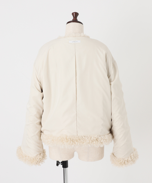 B.C STOCK(ベーセーストック)の「FUR BLOUSON(その他アウター・レディース・ブラウン/ベージュ・FREE)」の3枚目の写真