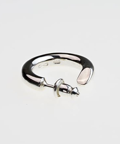 STUDIOUS（ステュディオス）の「【WAKAN SILVER SMITH】PI-001 Round earring (Small)（ピアス（片耳用）・メンズ・シルバー・FREE）」の3枚目の写真
