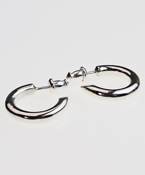 STUDIOUS（ステュディオス）の「【WAKAN SILVER SMITH】PI-001 Round earring (Small)（ピアス（片耳用）・メンズ・シルバー・FREE）」の4枚目の写真