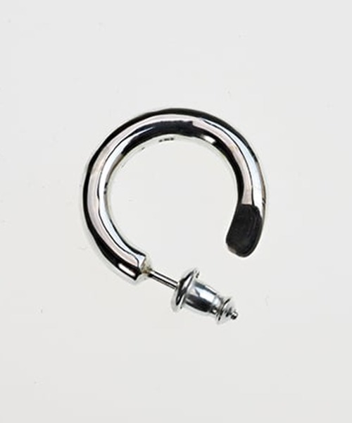 STUDIOUS（ステュディオス）の「【WAKAN SILVER SMITH】PI-001 Round earring (Small)（ピアス（片耳用）・メンズ・シルバー・FREE）」の5枚目の写真
