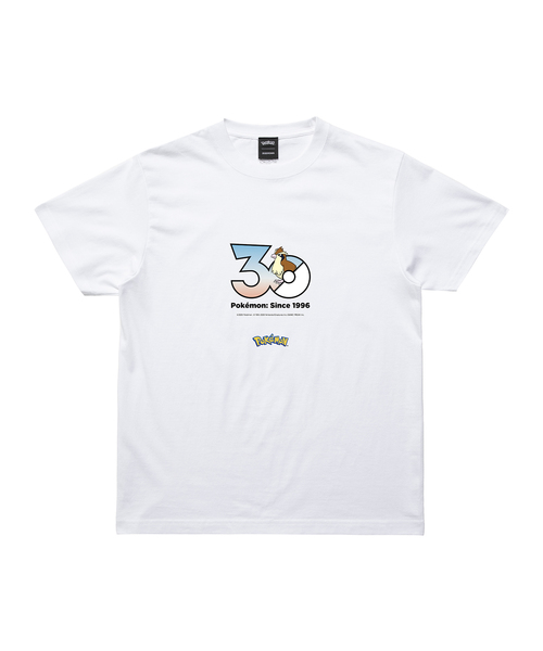 ZOZOSPOT(ゾゾスポット)の「Pokemon 30th Anniversary 1025 T-shirt 「ポッポ」(Tシャツ/カットソー・レディース・ホワイト・SMALL/110cm/120cm/130cm/140cm/150cm/160cm/MEDIUM/LARGE/X-LARGE/XX-LARGE/XXX-LARGE/100cm)」の1枚目の写真