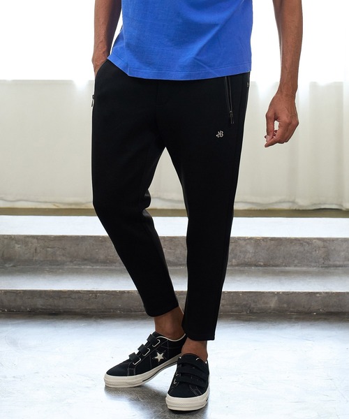 Maison code 13(メゾンコードサーティーン)の「mp15313- Zip Pocket Double Knit Pants イージーパンツ(M26W-02)(その他パンツ・メンズ・モカ/ブラック・L/S/M)」の2枚目の写真