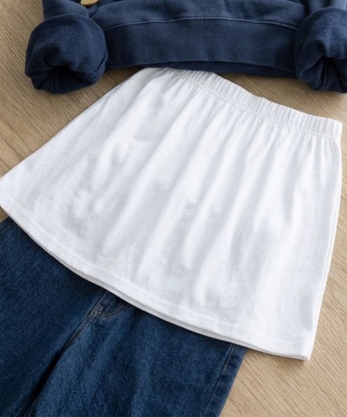 E.M.A.N.O.N(エマノン)の「【E.M.A.N.O.N】【466954】レイヤード風付け裾(RO)(その他トップス・レディース・ホワイト・FREE)」の2枚目の写真