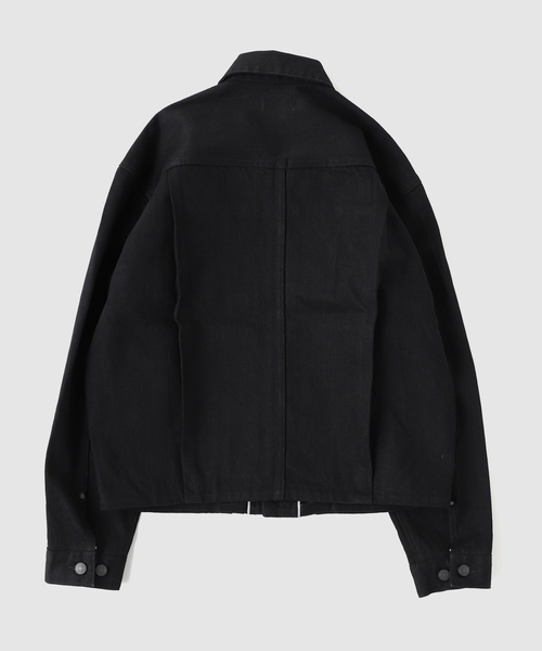 TANAKA（タナカ）の「TANAKA (タナカ)  THE JEAN JACKET BLACK x BLACK（デニムジャケット・メンズ・ブラック・SMALL/MEDIUM）」の2枚目の写真