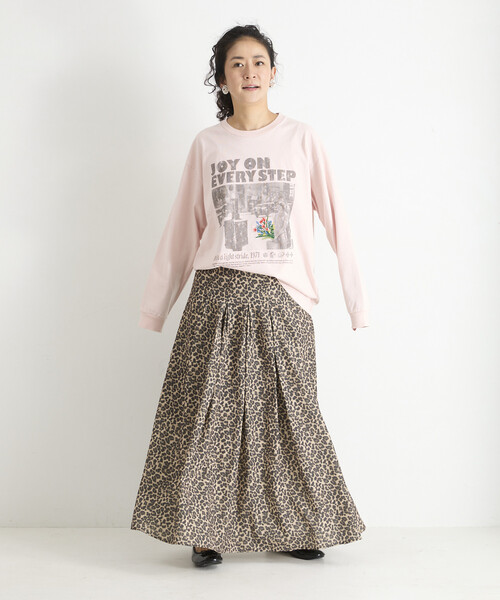 Freada(フリーダ)の「Freada/フリーダ フォトプリント 花刺繍 ロンT(Tシャツ/カットソー・レディース・ピンク/ブラック・ONE SIZE)」の15枚目の写真
