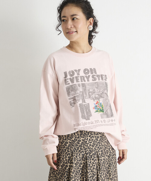 Freada(フリーダ)の「Freada/フリーダ フォトプリント 花刺繍 ロンT(Tシャツ/カットソー・レディース・ピンク/ブラック・ONE SIZE)」の17枚目の写真